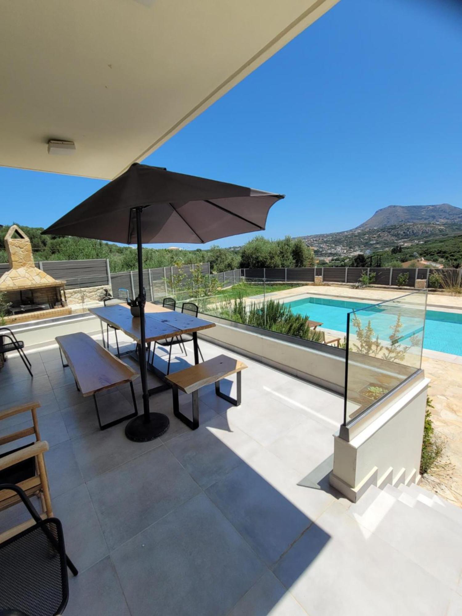 Horizon Villa Almyrida 阿尔米里达 外观 照片